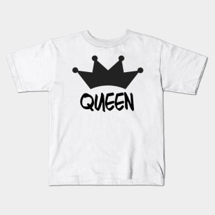 Queen with Crown 2 Kids T-Shirt